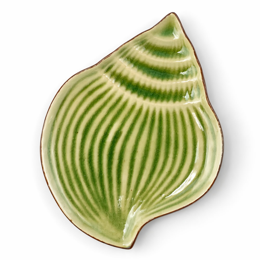 Kage Midori Seashell Plate Close.
