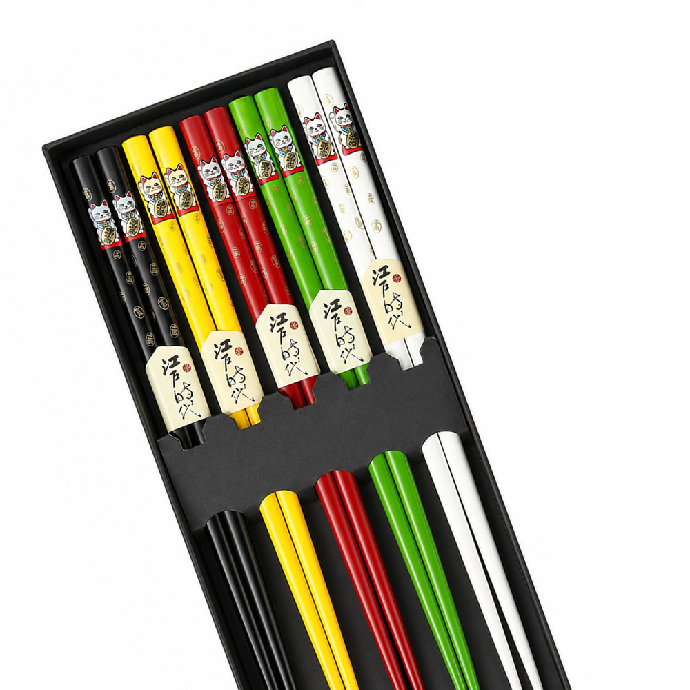 Lucky Maneki Neko Chopstick Setto Lucky Maneki Neko Chopstick Setto