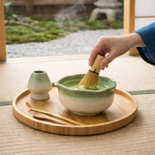 Midori Rinka Matcha Tea & Tray Set