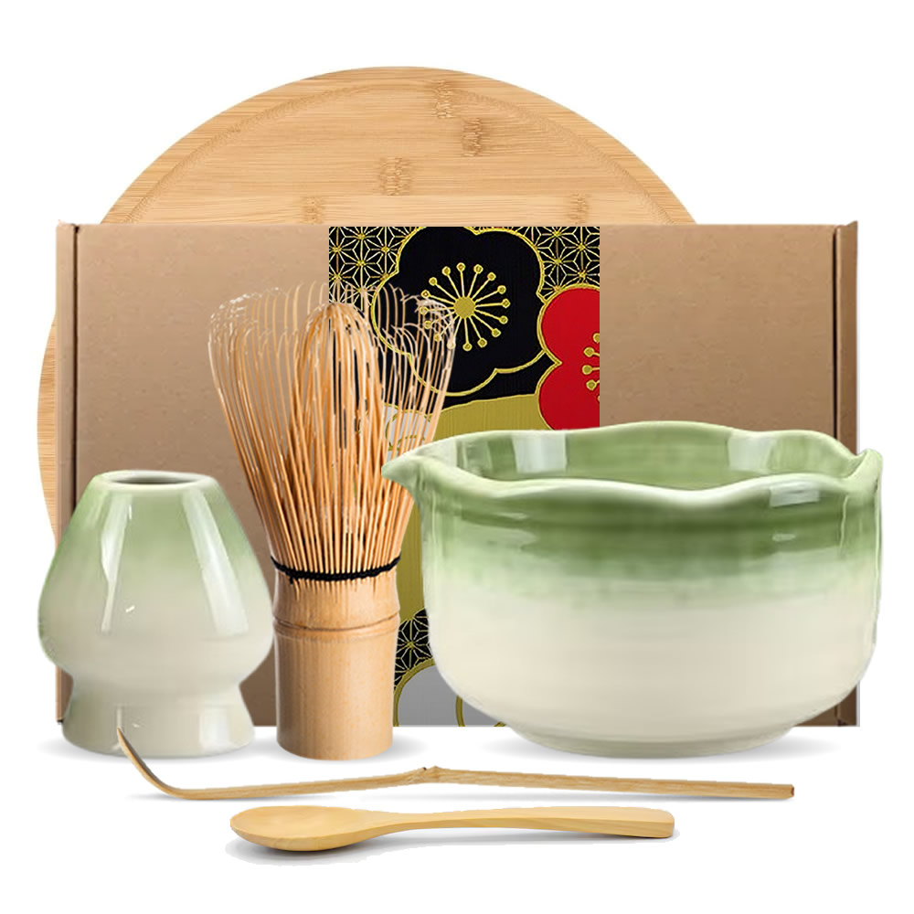 Midori Rinka Matcha Tea & Tray Set Midori Rinka Matcha Tea & Tray Set