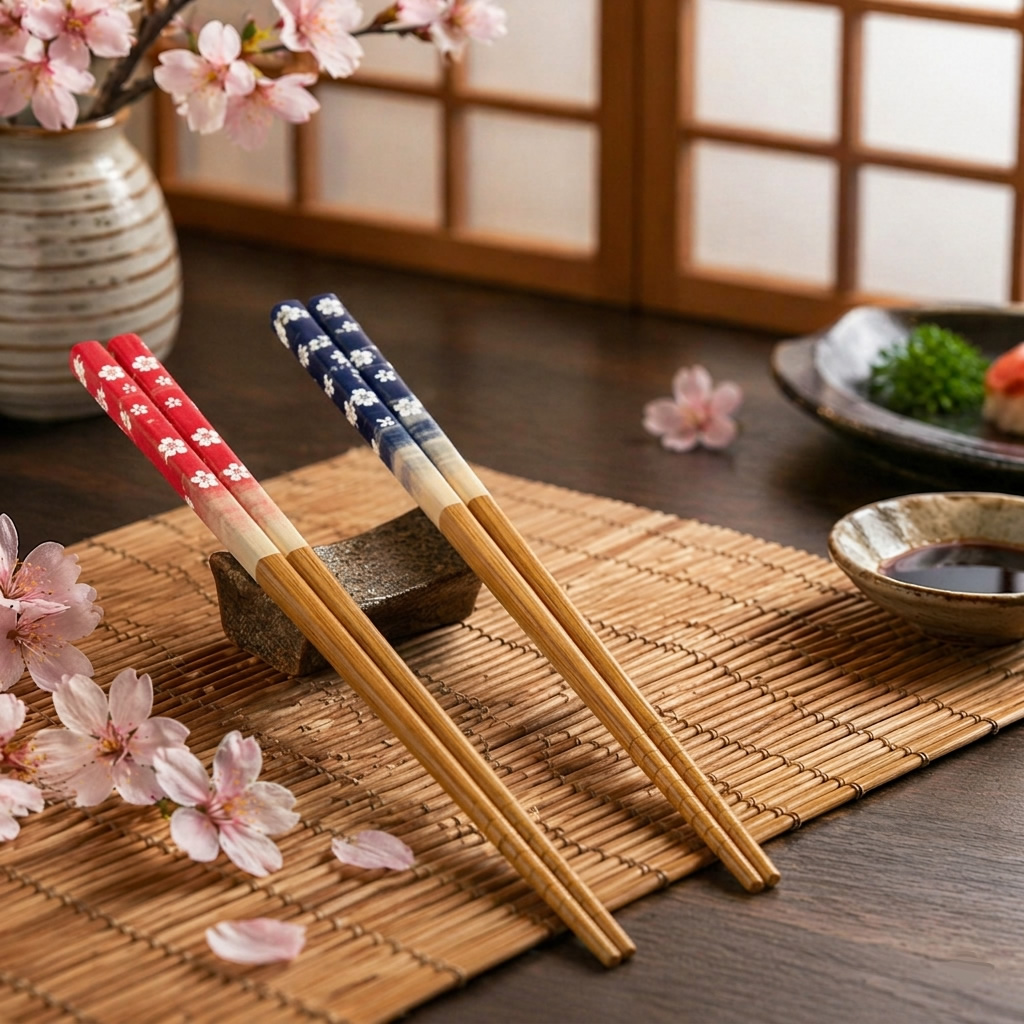 Sakura Fubuki Bamboo Chopsticks