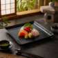 Slate Texture Large Melamine Tray