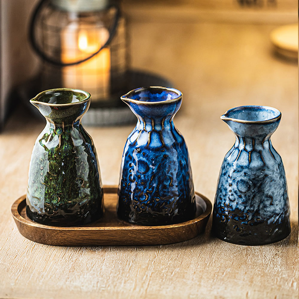 Artisan Glaze Series Sake Bottles