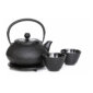 Black Hobnail Teapot Set