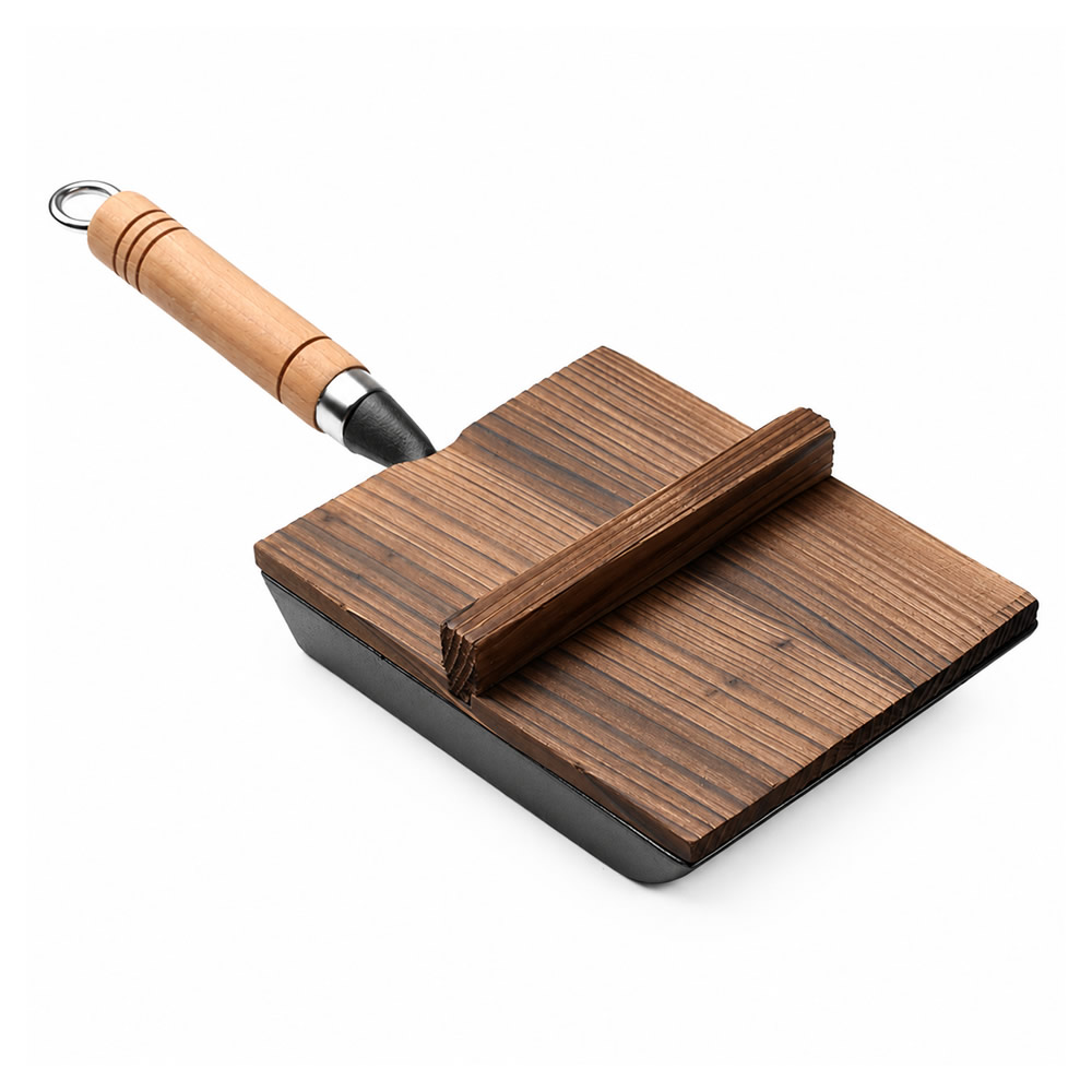 Cast Iron Tamagoyaki Pan & Cedar Lid Cast Iron Tamagoyaki Pan & Cedar Lid