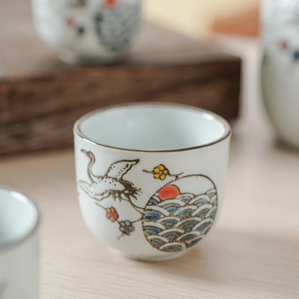 Imperial Crane Sake Service Set Imperial Crane Sake Service Set