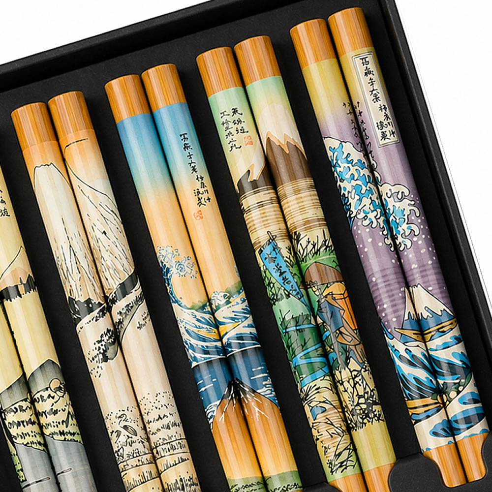 Japanese Ukiyo-E Print Chopsticks