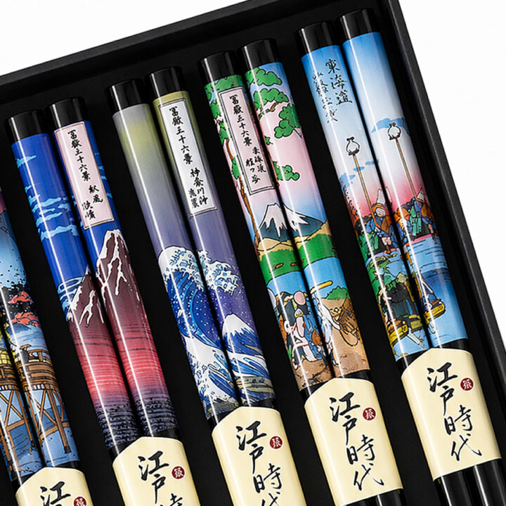 Japanese Woodblock Print Chopsticks