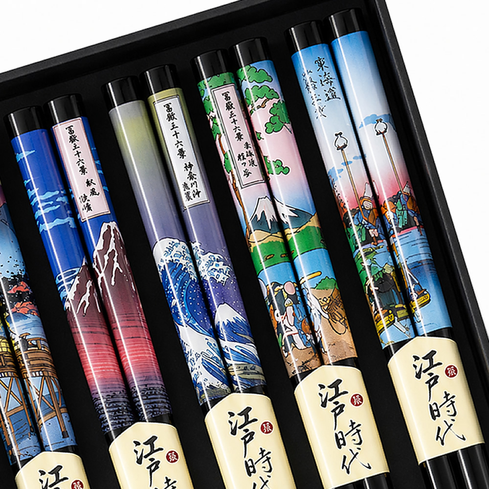 Japanese Woodblock Print Chopsticks