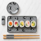 Kawaii Kuro Panda Sushi Tray Set