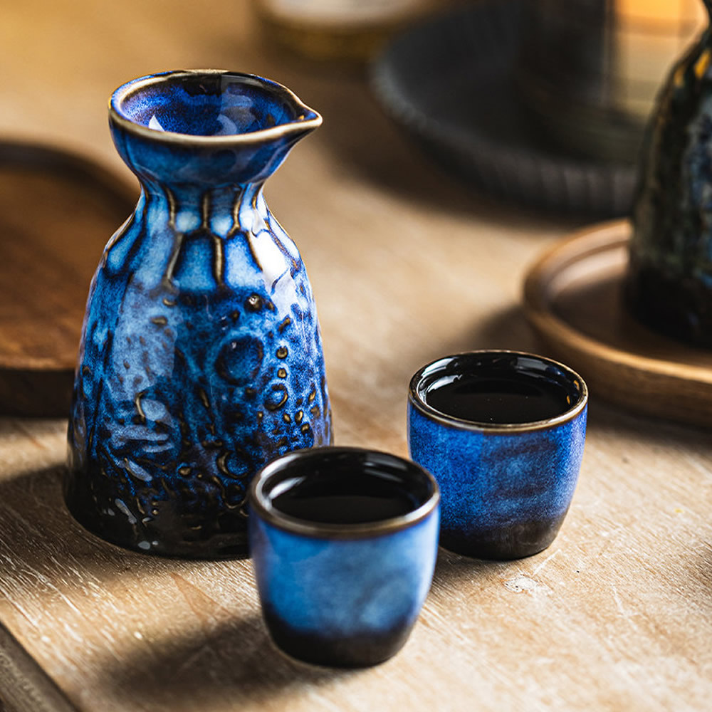 Midnight Blue Sake Sets