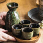 Moss Green Sake Setting