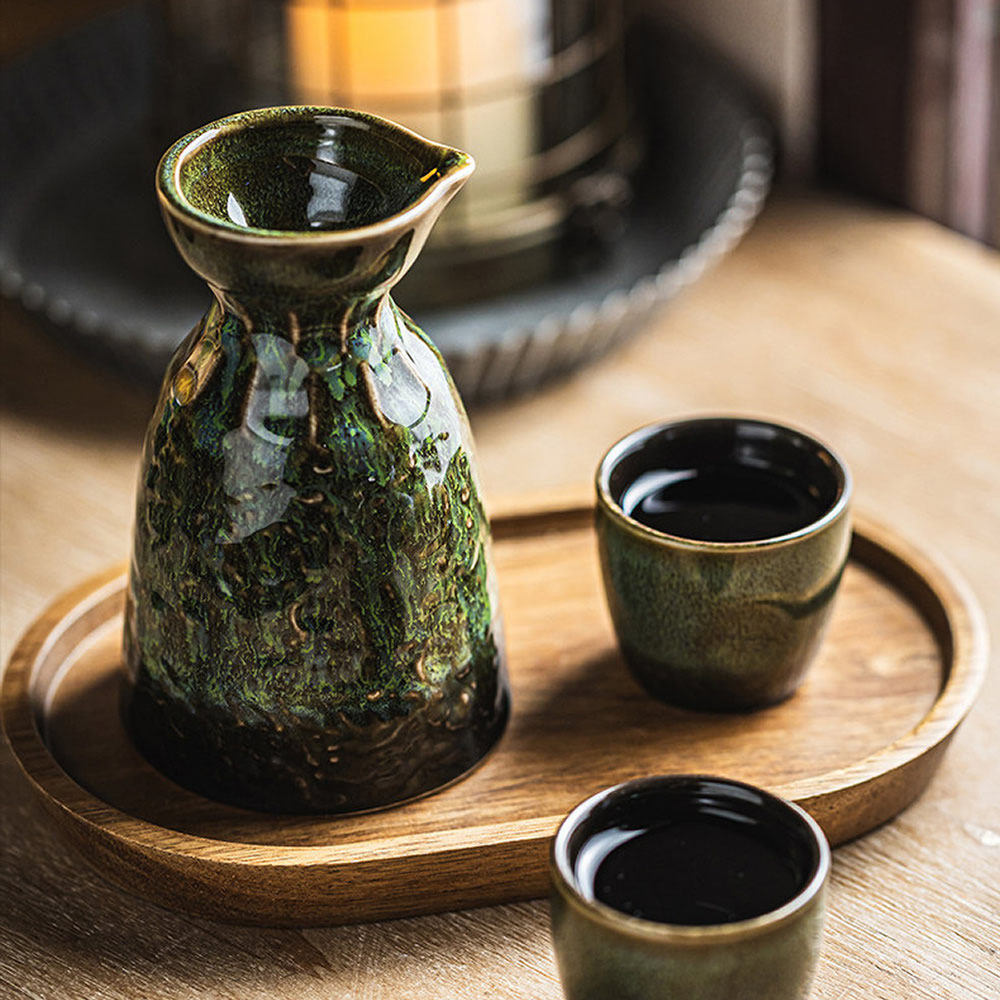 Moss Green Sake Setto