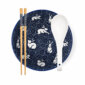 Seigaiha Bunny Ramen Bowl Setto