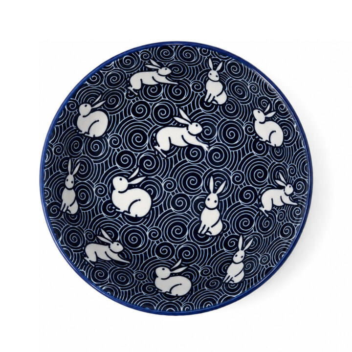 Seigaiha Bunny Ramen Bowl Setto