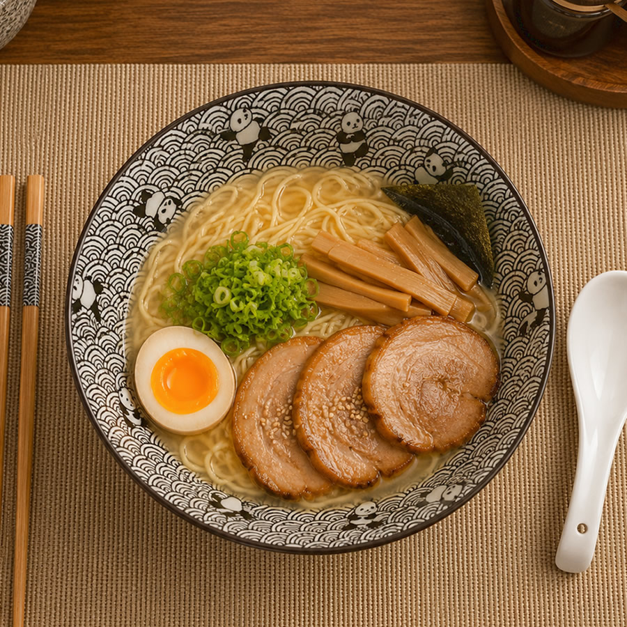 Shirokuro Panda Ramen Bowl Set Shirokuro Panda Ramen Bowl Set