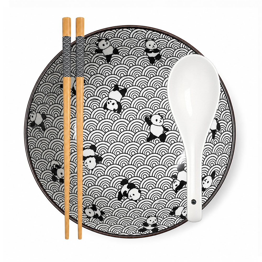 Shirokuro Panda Ramen Bowl Set Shirokuro Panda Ramen Bowl Set
