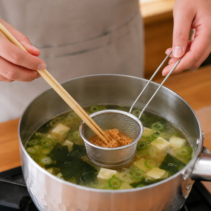 Stainless Steel Miso Strainer Front