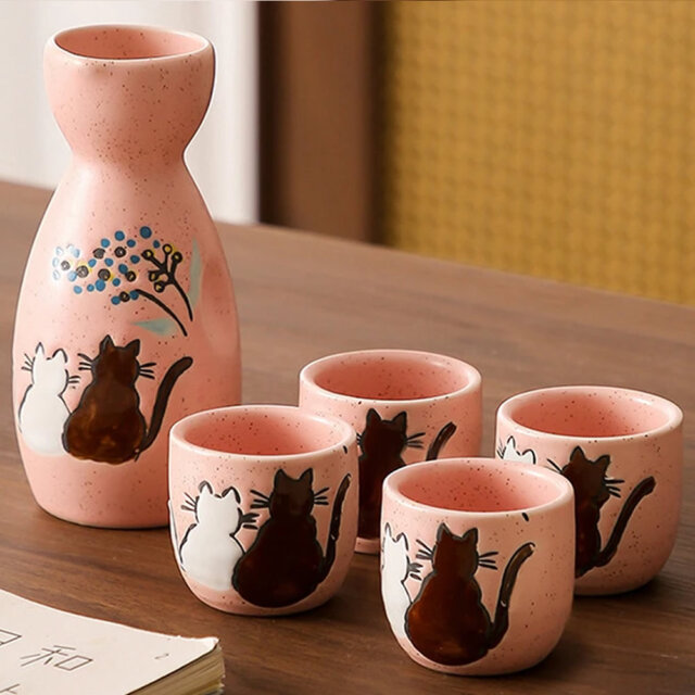 Tomodachi Neko Sake Set