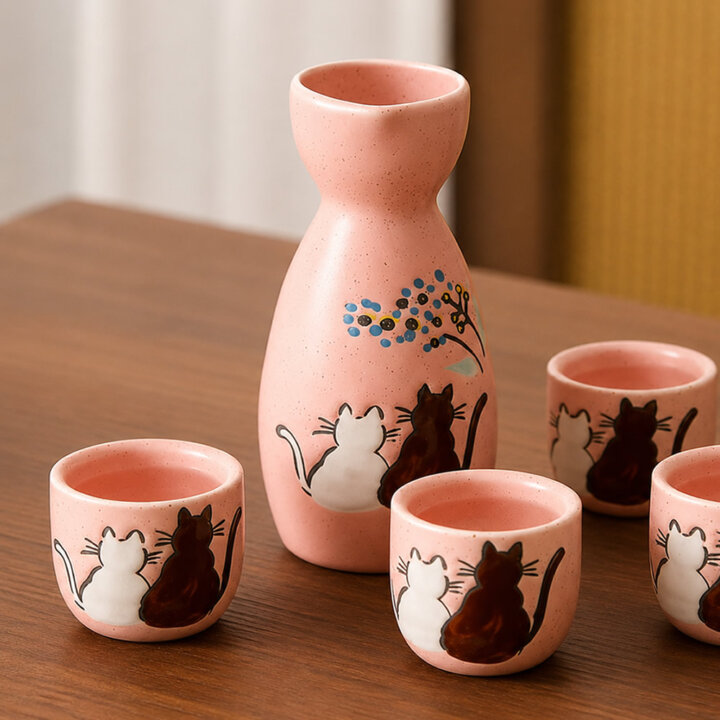 Tomodachi Neko Sake Set