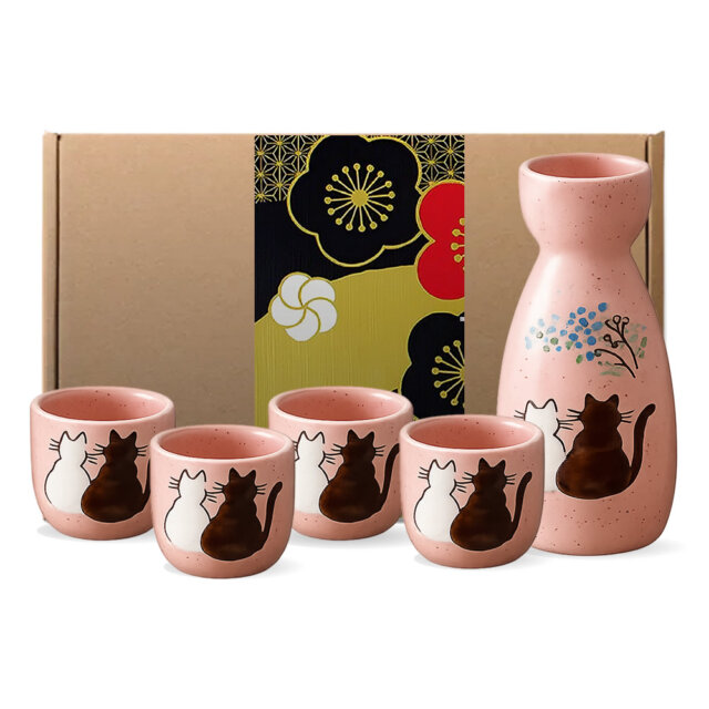 Tomodachi Neko Sake Set