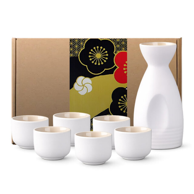 White Shirayuki Sake Set White Shirayuki Sake Set