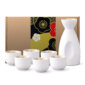 White Shirayuki Sake Set