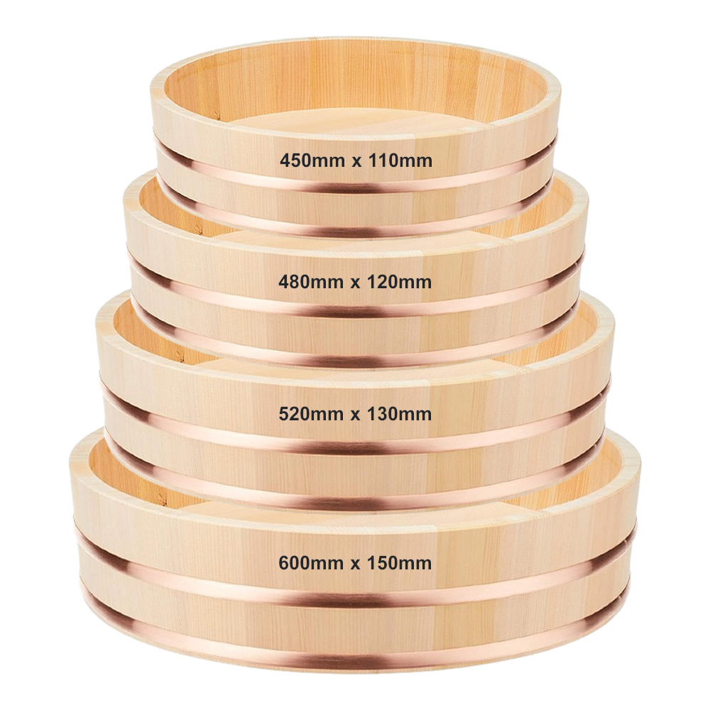 Wooden Sushi Oke Mixing Tub Dimensions Wooden Sushi Oke Mixing Tub Dimensions
