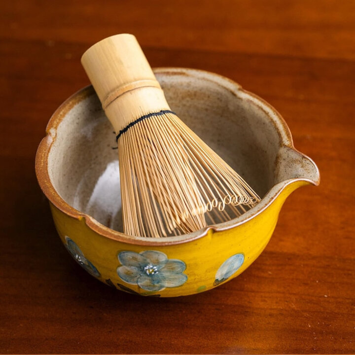 Artisan Wildflower Pottery Matcha Set Artisan Wildflower Pottery Matcha Set