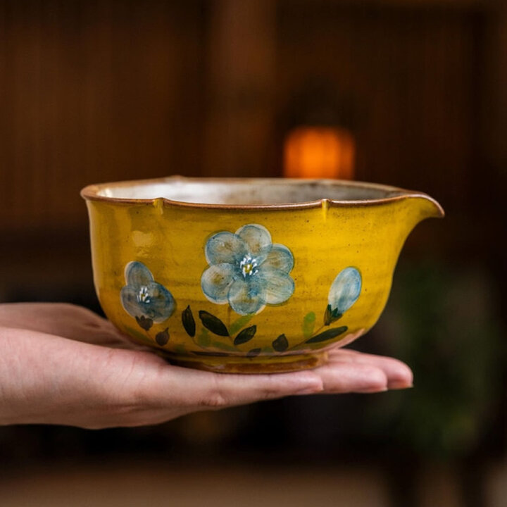 Artisan Wildflower Pottery Matcha Set Artisan Wildflower Pottery Matcha Set
