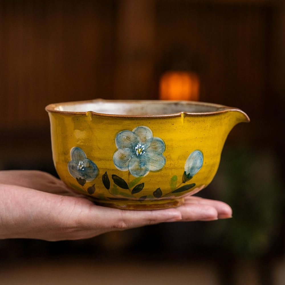 Artisan Wildflower Pottery Matcha Set Artisan Wildflower Pottery Matcha Set