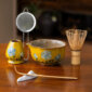 Artisan Wildflower Pottery Matcha Set