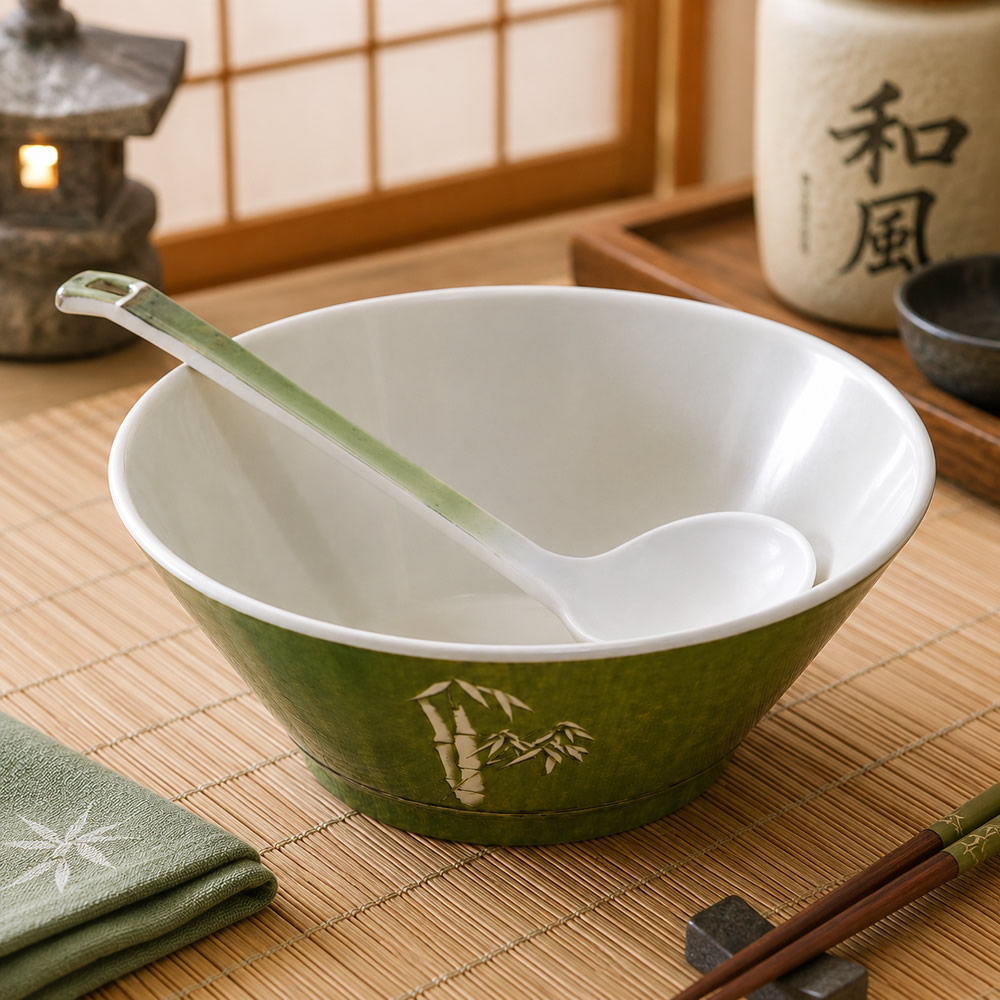 Green Long Handle Spoon