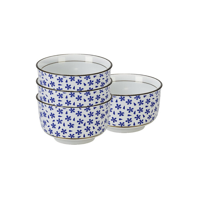 Indigo Blue Kahei Rice Bowl Set
