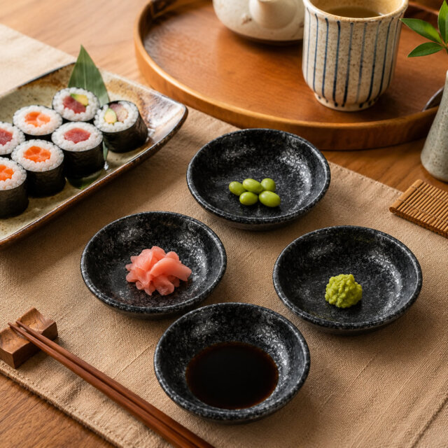 Japanese Tsubomi Sauce Dish