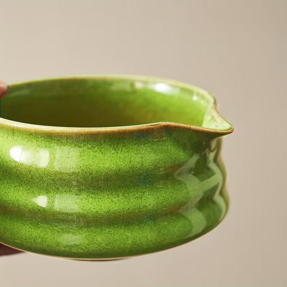 Kusamidori Glaze Matcha Tea Set