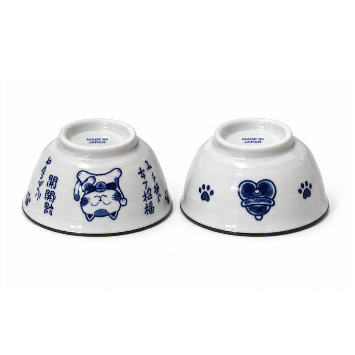 Mino Ware Good Fortune Donburi Bowl Set
