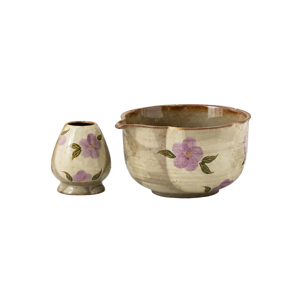 Purple Sakura Matcha Tea Ceremony Set Purple Sakura Matcha Tea Ceremony Set