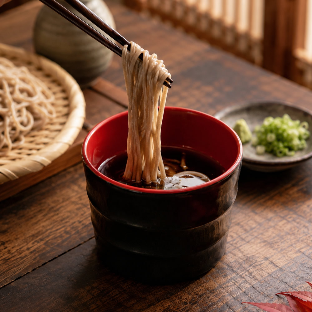 Red & Black Large Soba Cup Top Red & Black Large Soba Cup Top