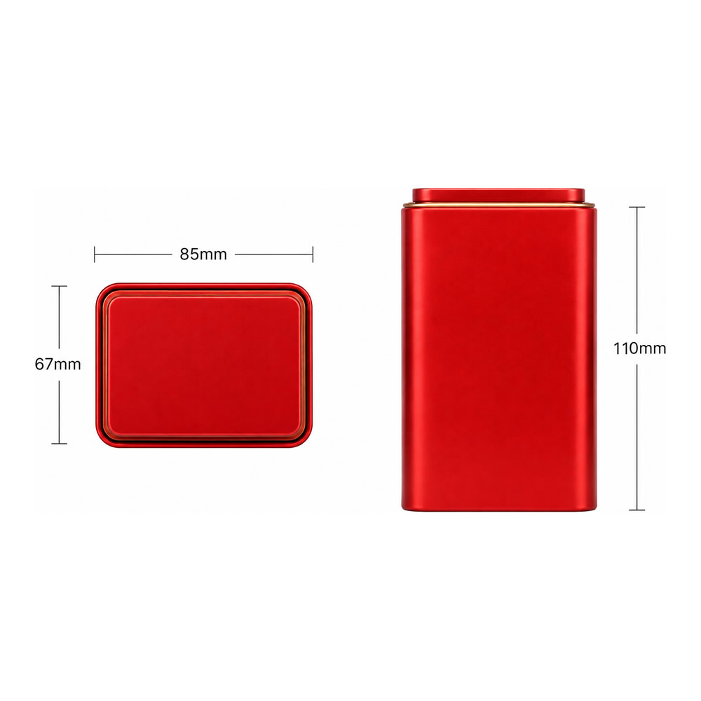 Red Tin Tea Storage Canister Dimensions Red Tin Tea Storage Canister Dimensions
