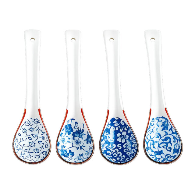 Spring Flowers Ceramic Spoon Set Spring Flowers Ceramic Spoon Set