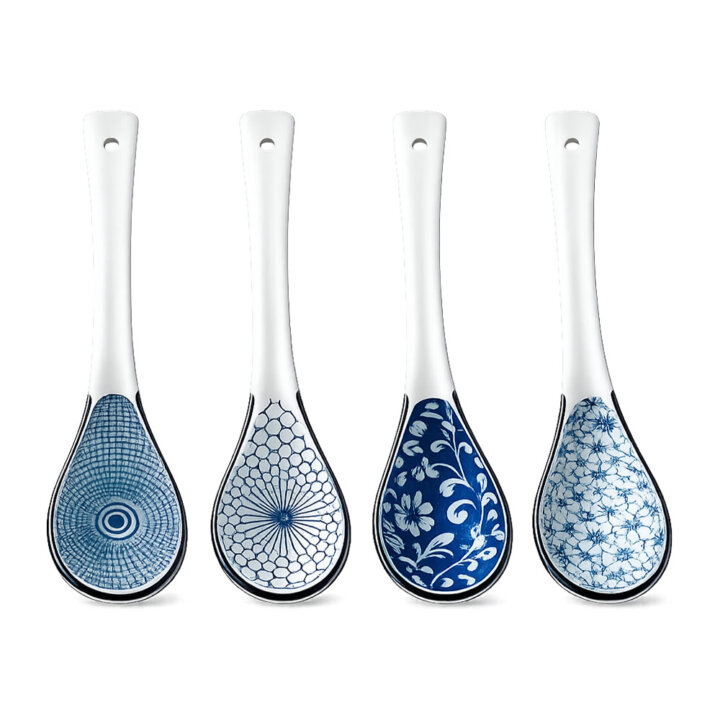 Spring Kimono Ceramic Spoon Set Spring Kimono Ceramic Spoon Set
