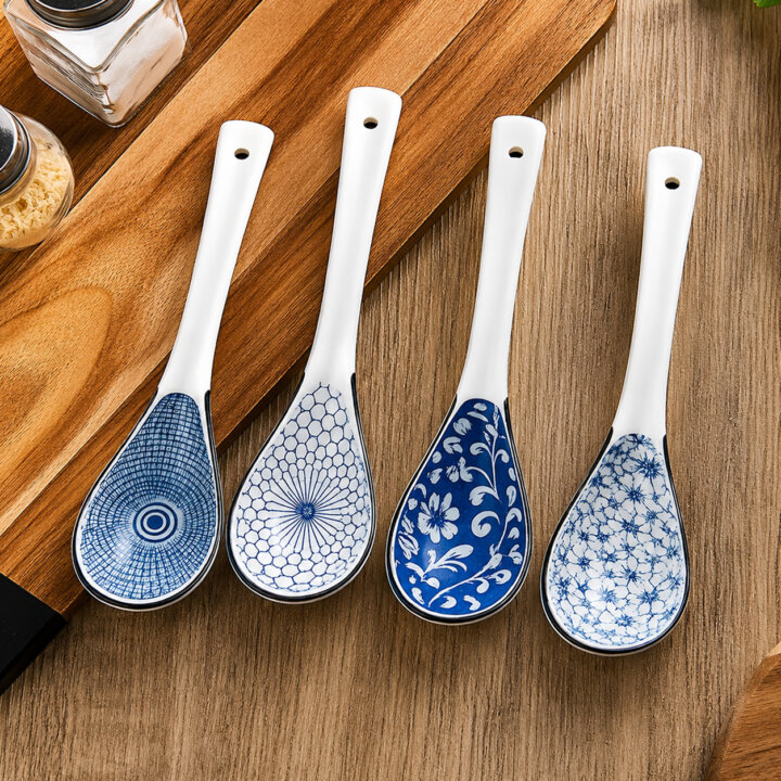 Spring Kimono Ceramic Spoon Set Spring Kimono Ceramic Spoon Set