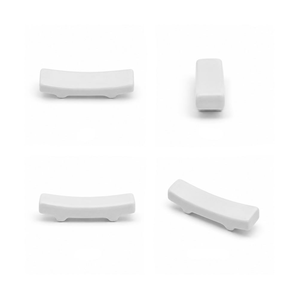 White Ceramic Chopstick Rest White Ceramic Chopstick Rest