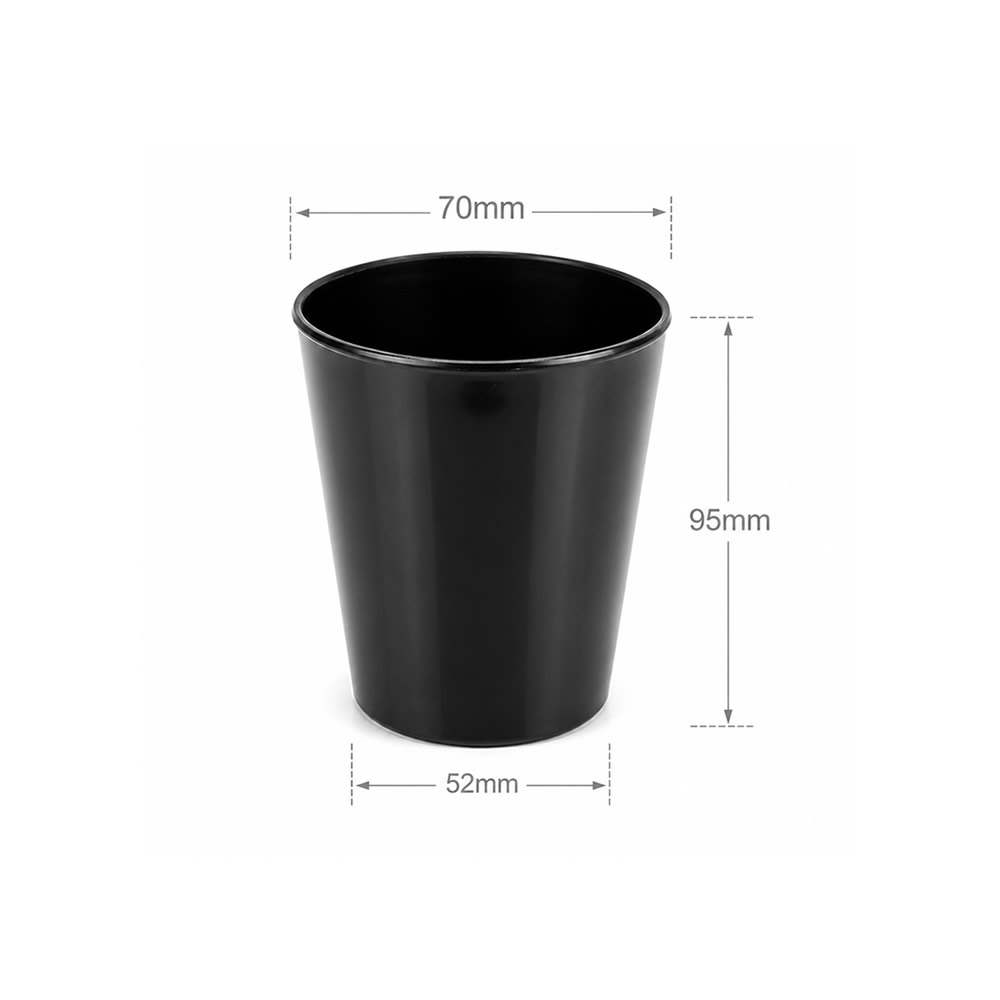 Black Gloss Melamine Cup