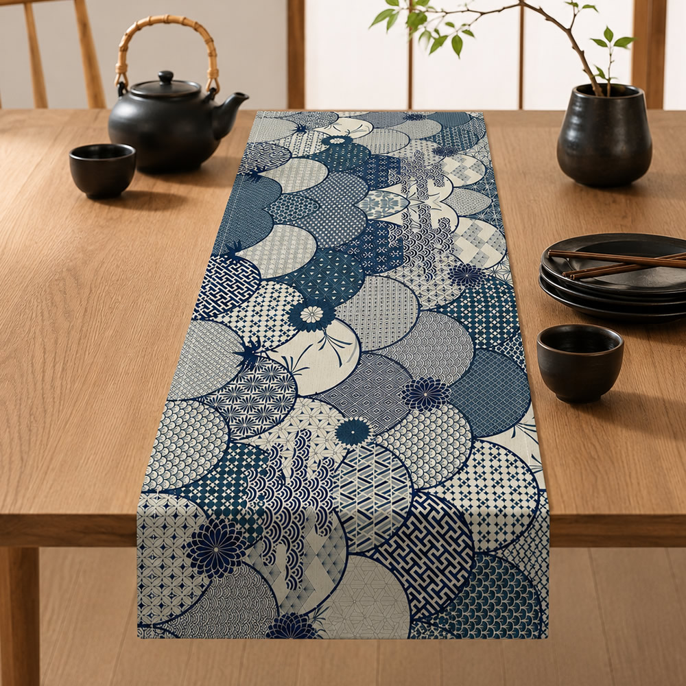 Blue Kimono Table Runner