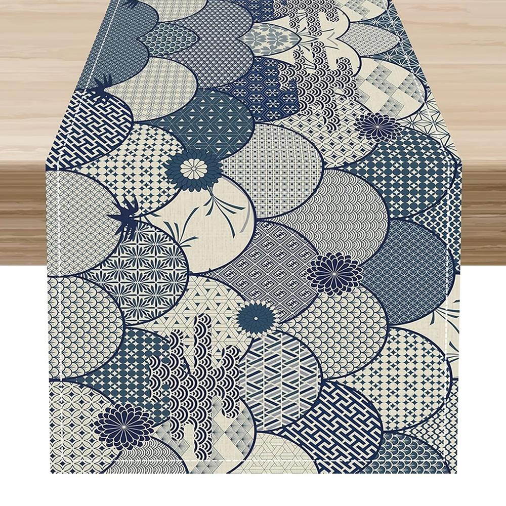 Blue Kimono Table Runner