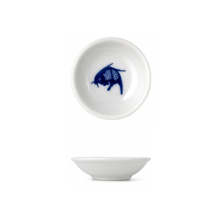 Blue Koi Carp Sauce Dish