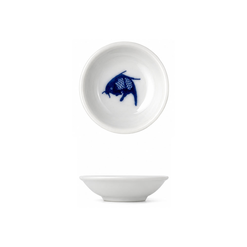Blue Koi Carp Sauce Dish