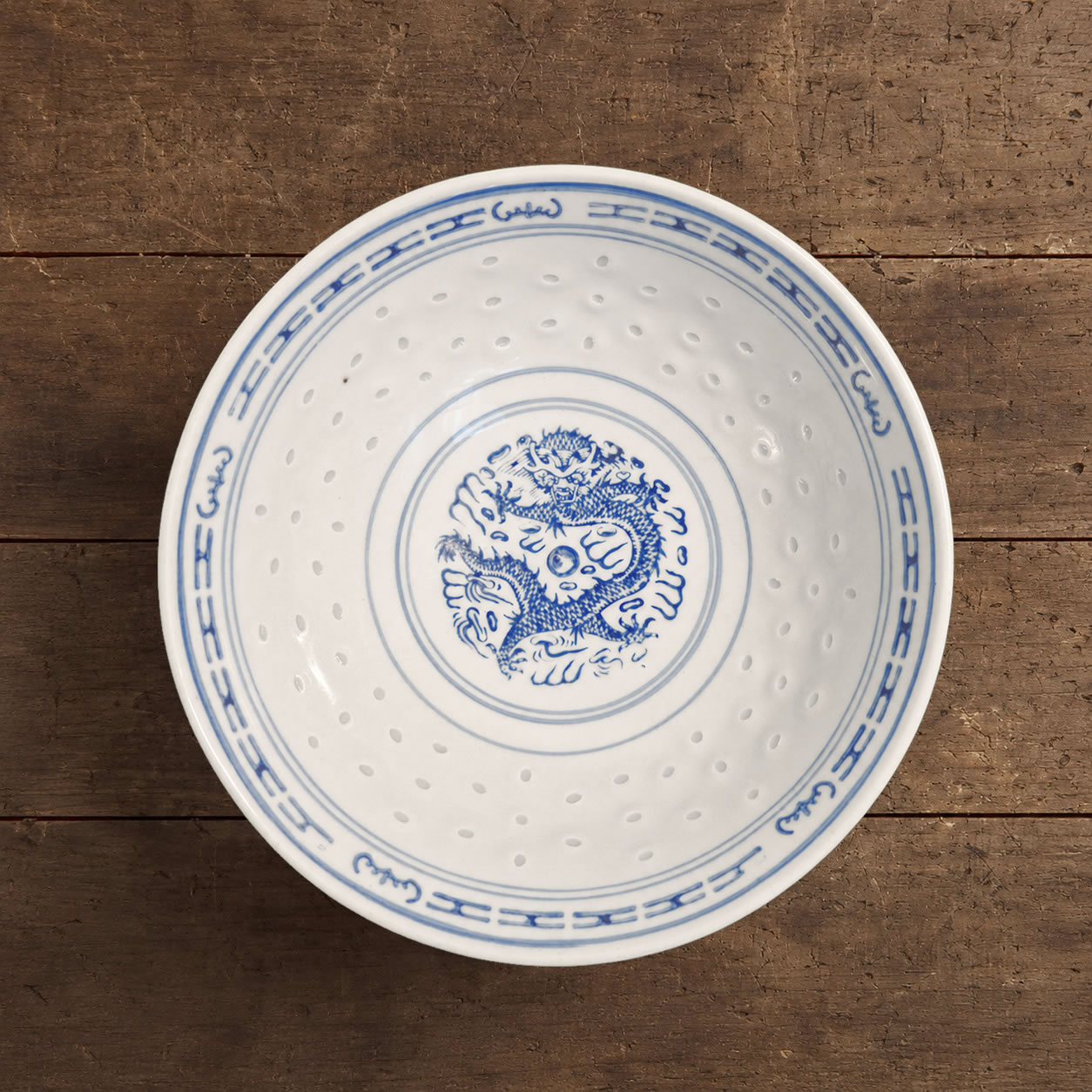 Jingdezhen Blue Chinese Dragon Bowl